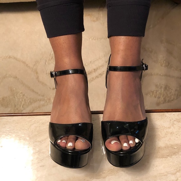 Black Platform Heels - Picture 2 of 4